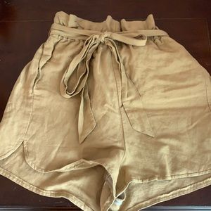 paper bag express shorts in size xs